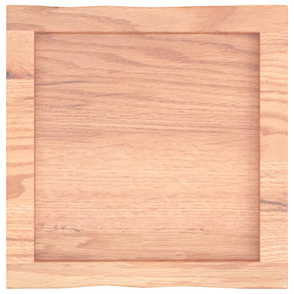 Tafelblad natuurlijke rand 40x40x(2-6)cm eikenhout lichtbruin is nu te koop bij PeponiXL, paradijselijk wonen!