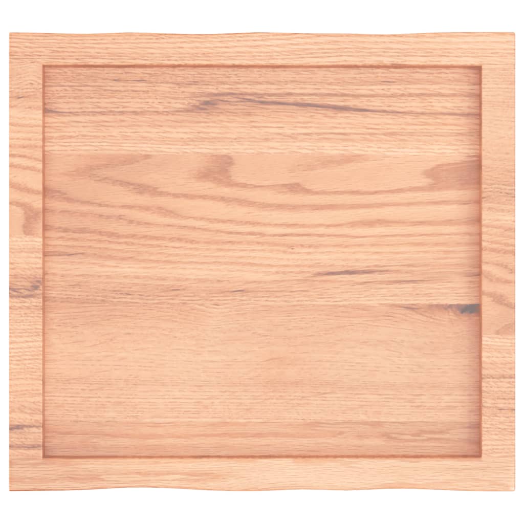 Tafelblad natuurlijke rand 60x50x(2-4) cm eikenhout lichtbruin is nu te koop bij PeponiXL, paradijselijk wonen!