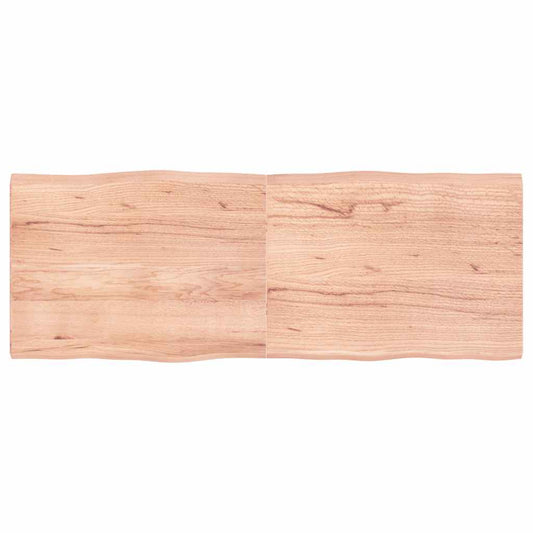 Tafelblad natuurlijke rand 160x60x(2-4) cm eikenhout lichtbruin is nu te koop bij PeponiXL, paradijselijk wonen!