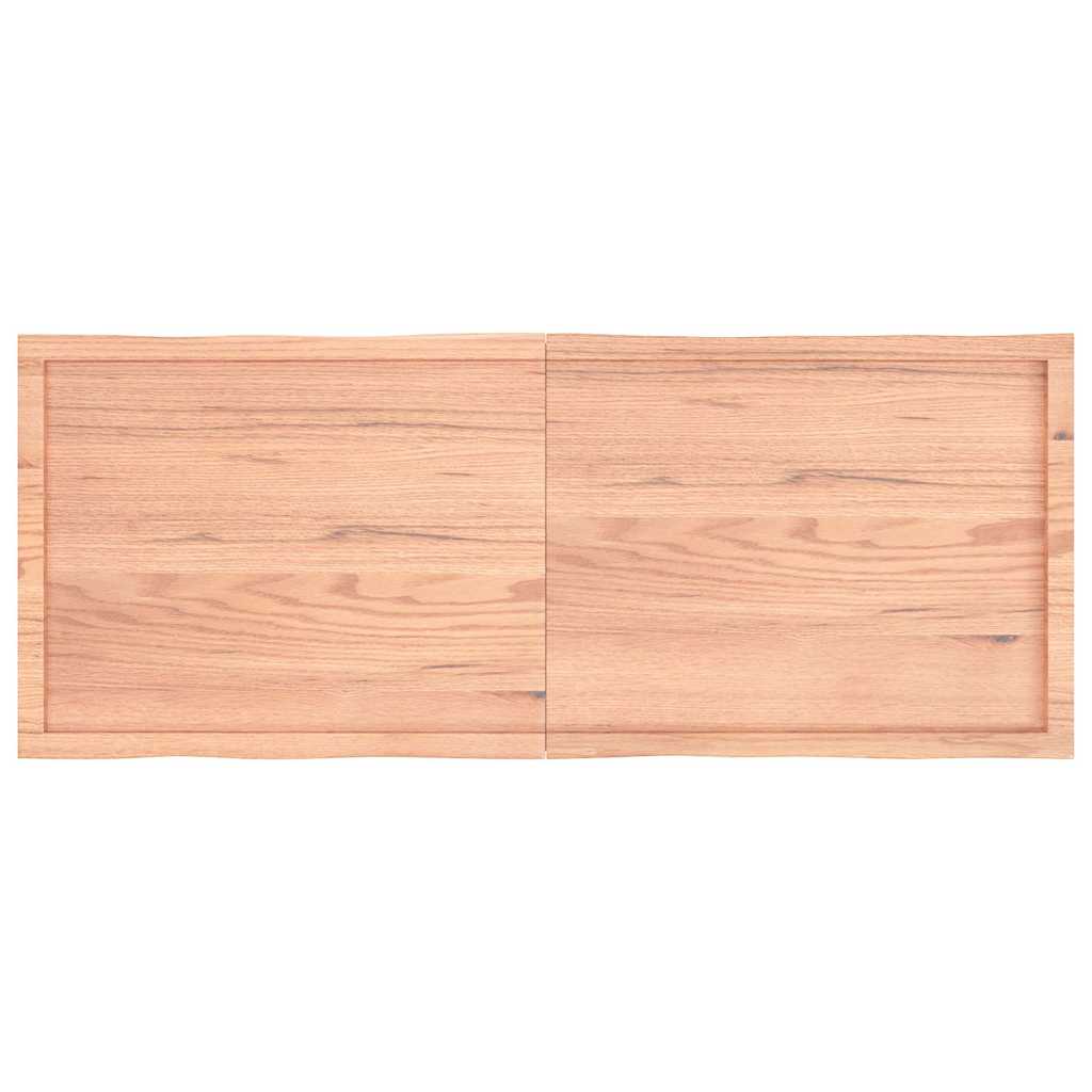 Tafelblad natuurlijke rand 160x60x(2-4) cm eikenhout lichtbruin is nu te koop bij PeponiXL, paradijselijk wonen!