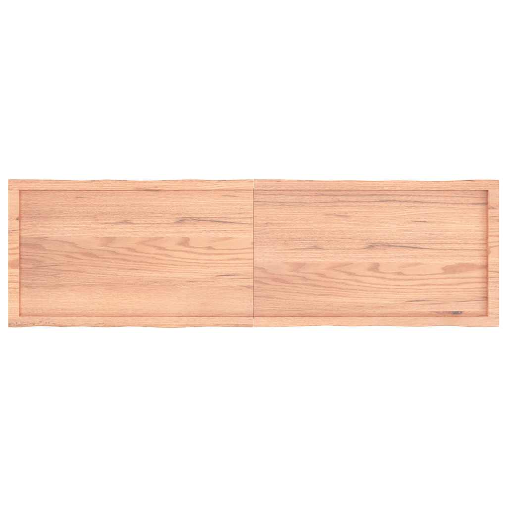 Tafelblad natuurlijke rand 180x50x(2-4) cm eikenhout lichtbruin is nu te koop bij PeponiXL, paradijselijk wonen!