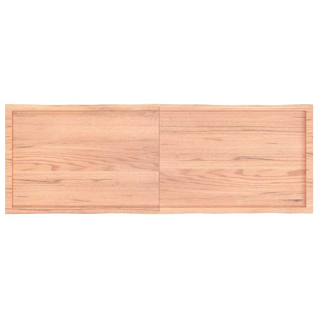 Tafelblad natuurlijke rand 180x60x(2-4) cm eikenhout lichtbruin is nu te koop bij PeponiXL, paradijselijk wonen!