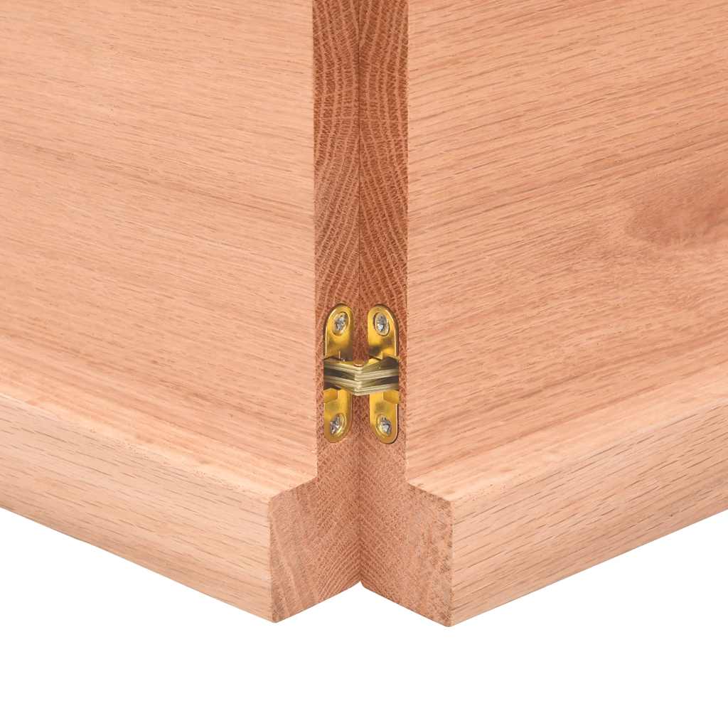 Tafelblad natuurlijke rand 200x60x(2-4) cm eikenhout lichtbruin is nu te koop bij PeponiXL, paradijselijk wonen!
