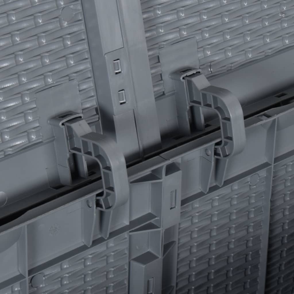 Tuinbox 180 L PP rattan grijs is nu te koop bij PeponiXL, paradijselijk wonen!