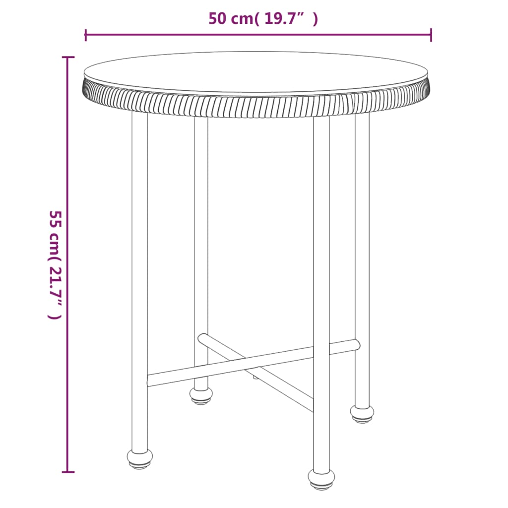 3-delige Tuinset poly rattan is nu te koop bij PeponiXL, paradijselijk wonen!