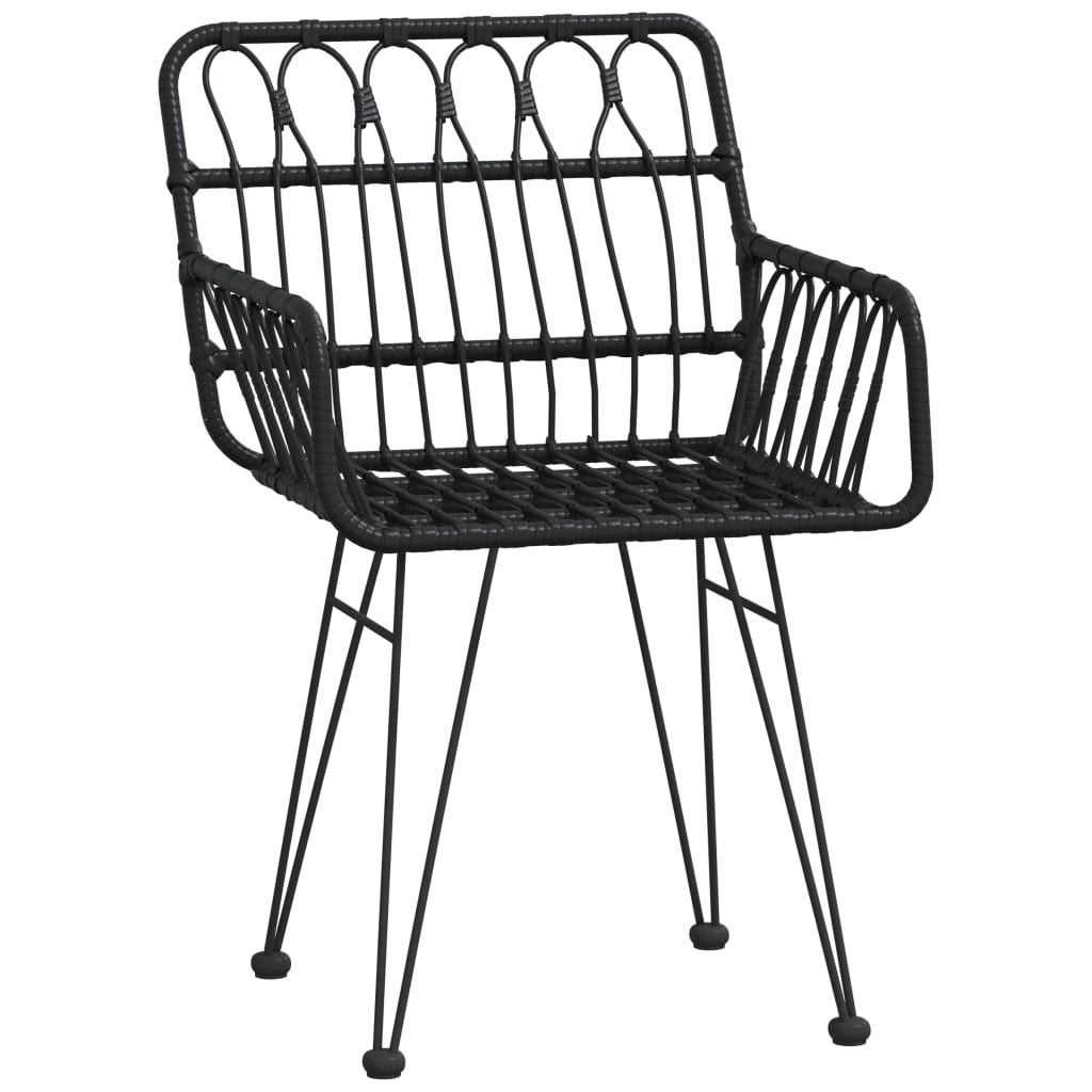 3-delige Tuinset poly rattan zwart is nu te koop bij PeponiXL, paradijselijk wonen!
