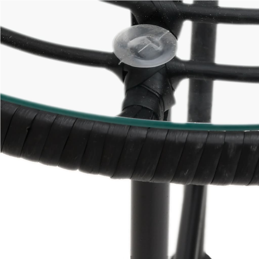 3-delige Tuinset poly rattan zwart is nu te koop bij PeponiXL, paradijselijk wonen!