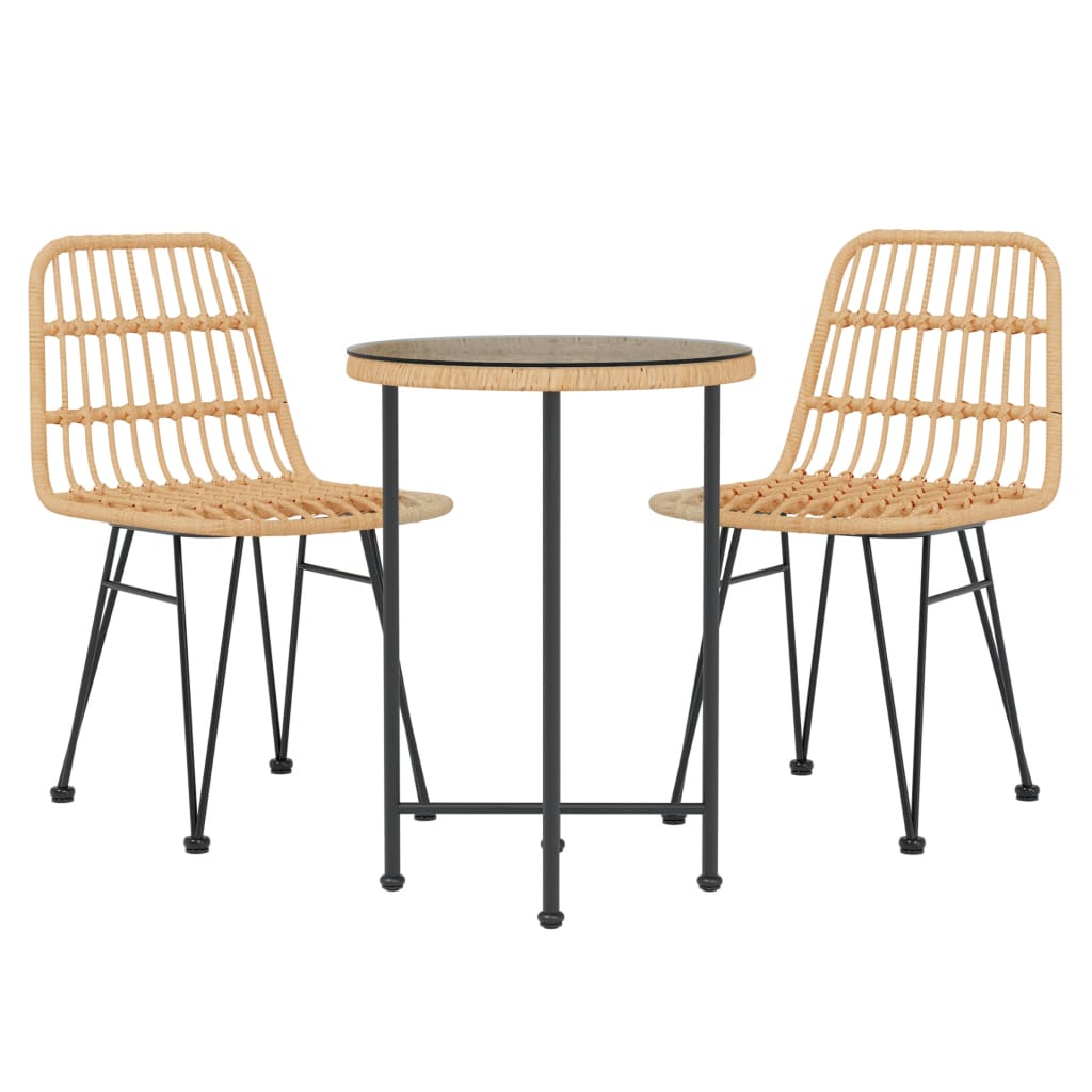 3-delige Tuinset poly rattan is nu te koop bij PeponiXL, paradijselijk wonen!
