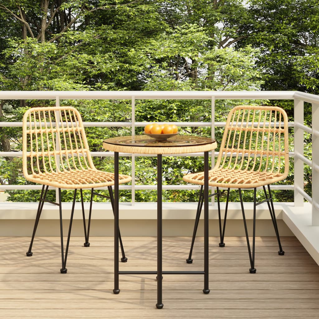 3-delige Tuinset poly rattan is nu te koop bij PeponiXL, paradijselijk wonen!