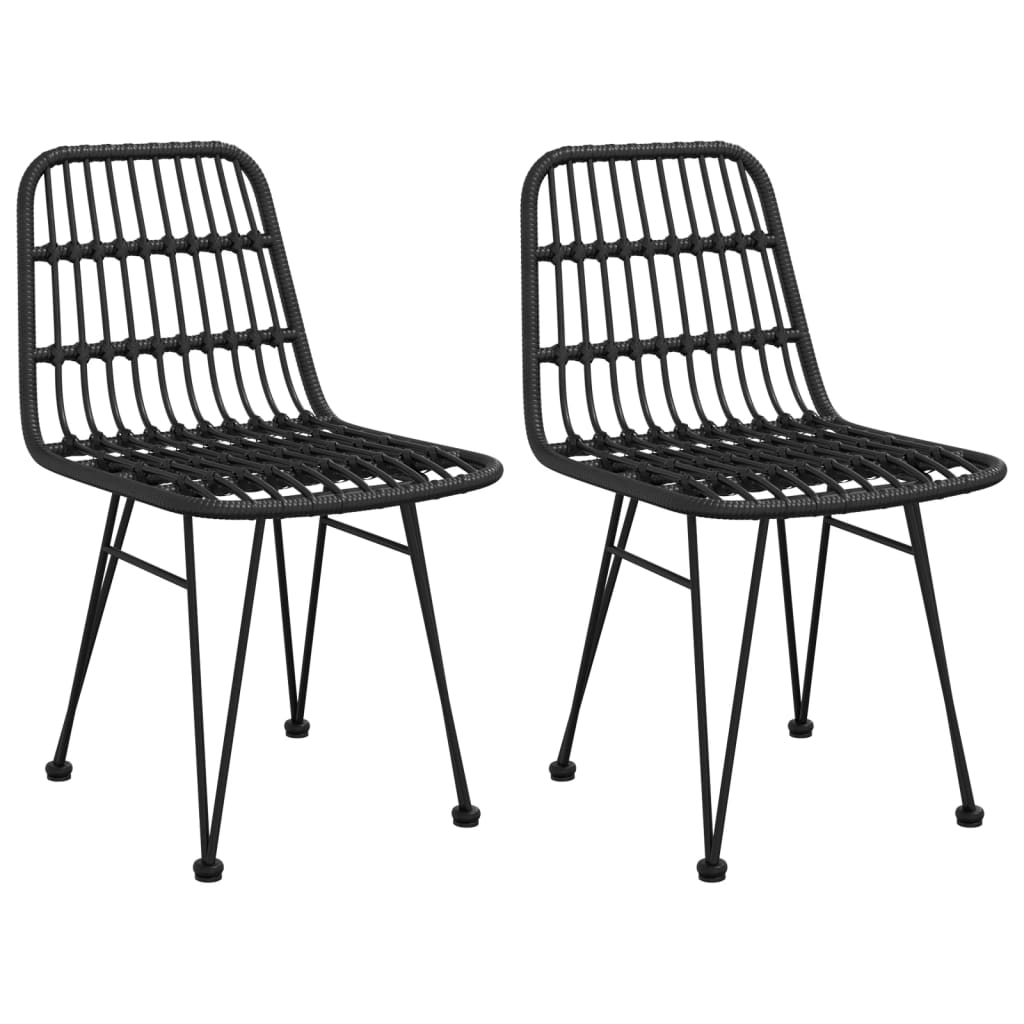 3-delige Tuinset poly rattan zwart is nu te koop bij PeponiXL, paradijselijk wonen!