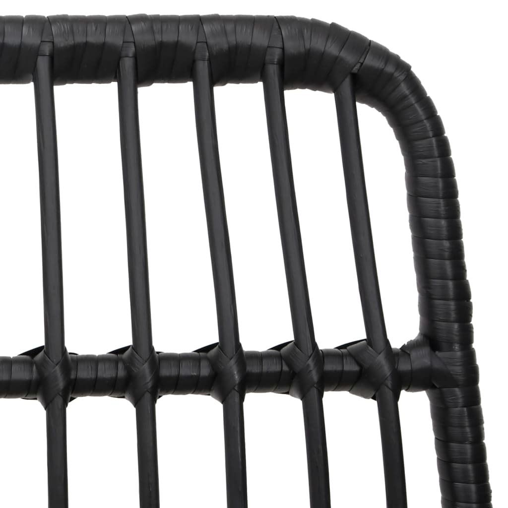3-delige Tuinset poly rattan zwart is nu te koop bij PeponiXL, paradijselijk wonen!