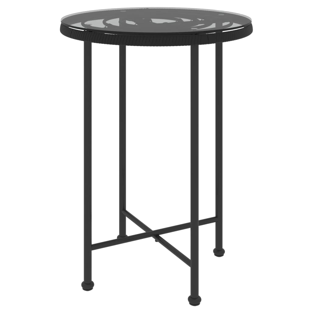 3-delige Tuinset poly rattan zwart is nu te koop bij PeponiXL, paradijselijk wonen!