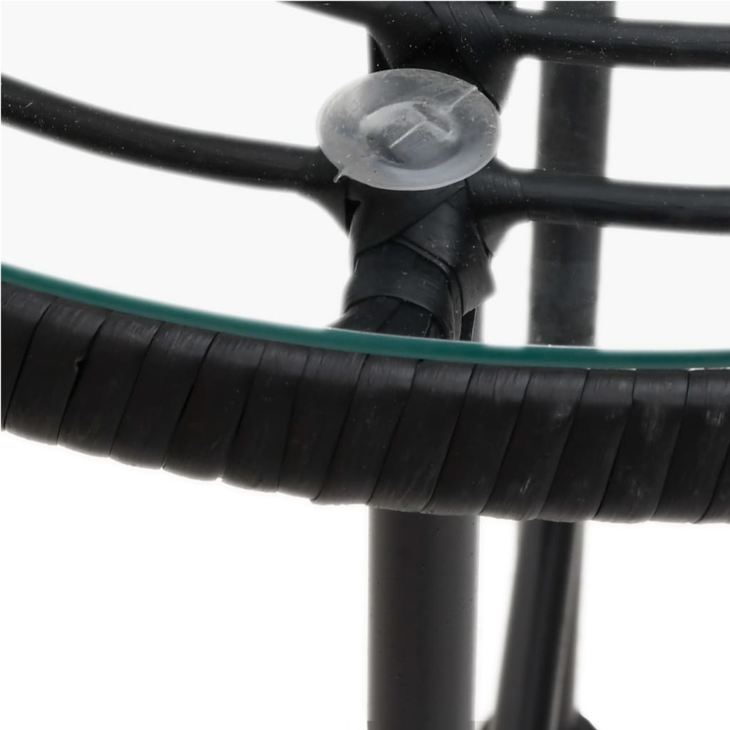 3-delige Tuinset poly rattan zwart is nu te koop bij PeponiXL, paradijselijk wonen!