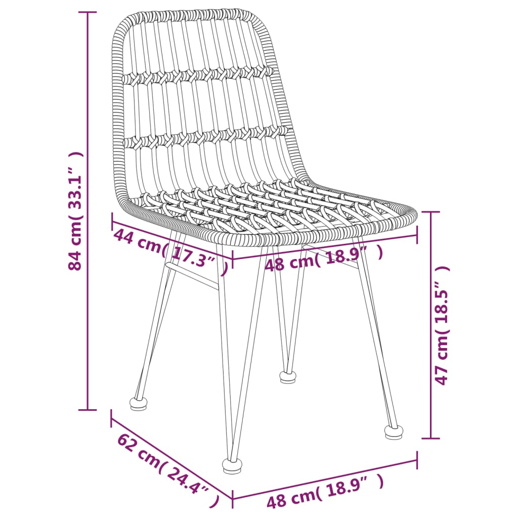 3-delige Tuinset poly rattan zwart is nu te koop bij PeponiXL, paradijselijk wonen!