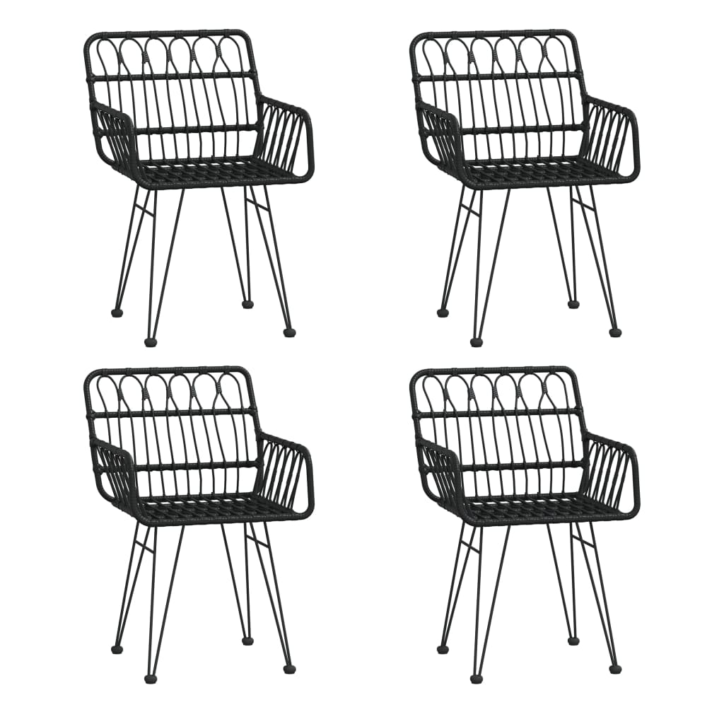 5-delige Tuinset poly rattan zwart is nu te koop bij PeponiXL, paradijselijk wonen!