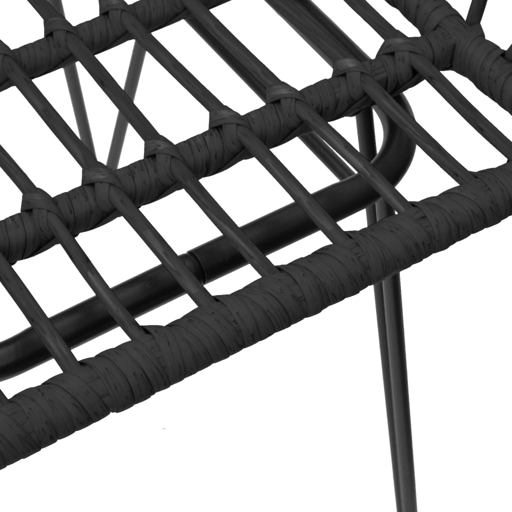5-delige Tuinset poly rattan zwart is nu te koop bij PeponiXL, paradijselijk wonen!