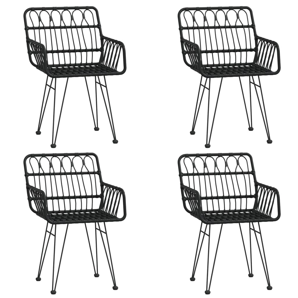 5-delige Tuinset poly rattan zwart is nu te koop bij PeponiXL, paradijselijk wonen!