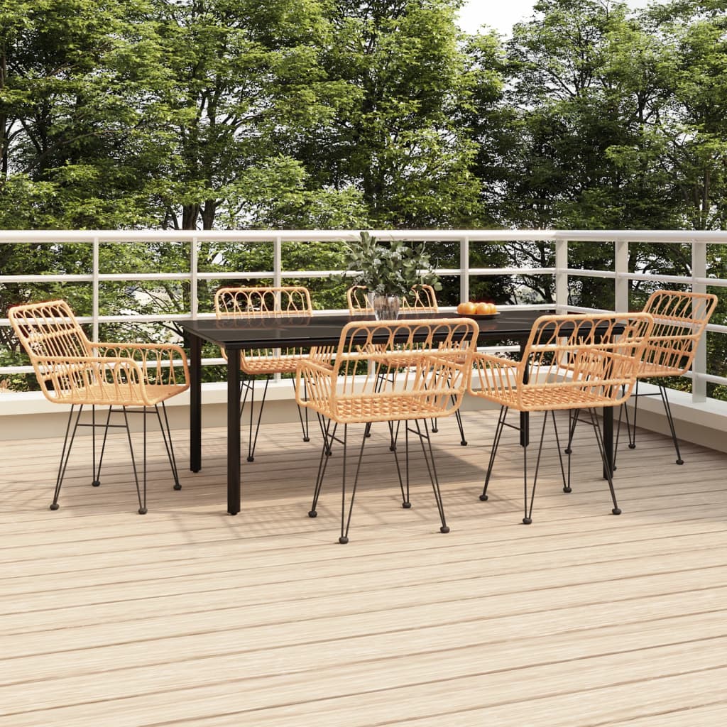 7-delige Tuinset poly rattan is nu te koop bij PeponiXL, paradijselijk wonen!