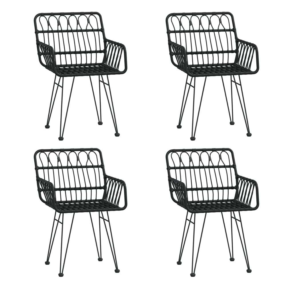 5-delige Tuinset poly rattan zwart is nu te koop bij PeponiXL, paradijselijk wonen!