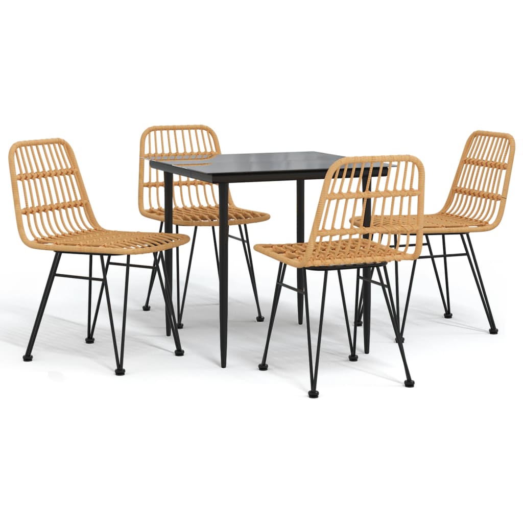 5-delige Tuinset poly rattan is nu te koop bij PeponiXL, paradijselijk wonen!