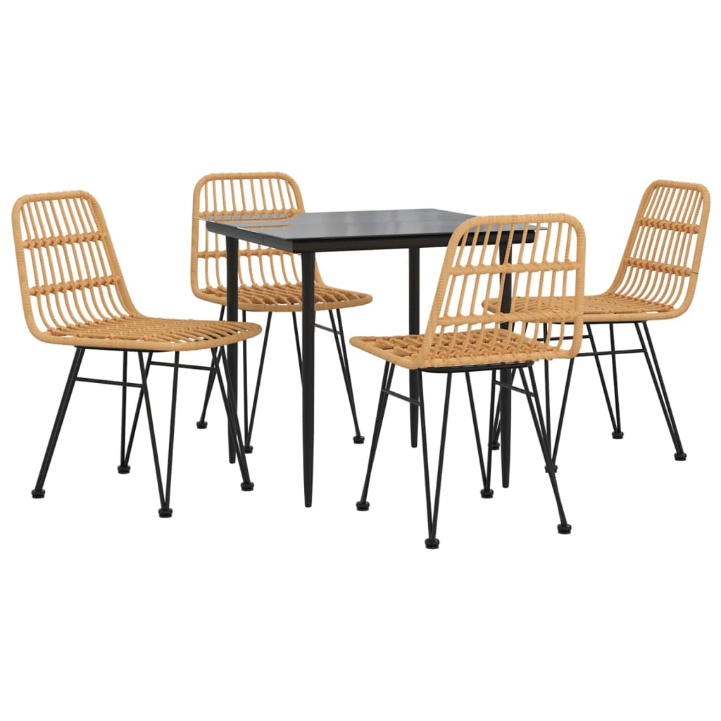 5-delige Tuinset poly rattan is nu te koop bij PeponiXL, paradijselijk wonen!