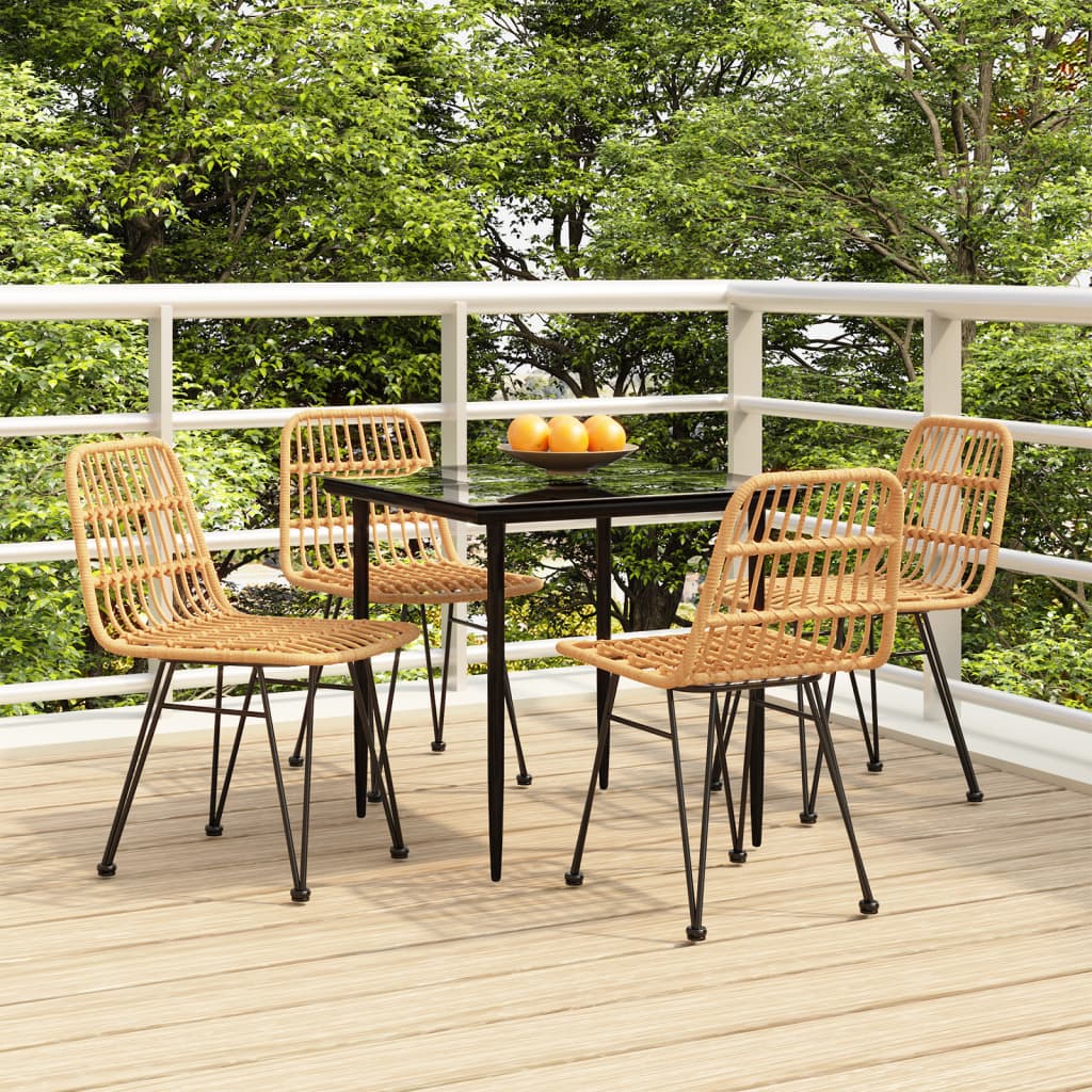 5-delige Tuinset poly rattan is nu te koop bij PeponiXL, paradijselijk wonen!