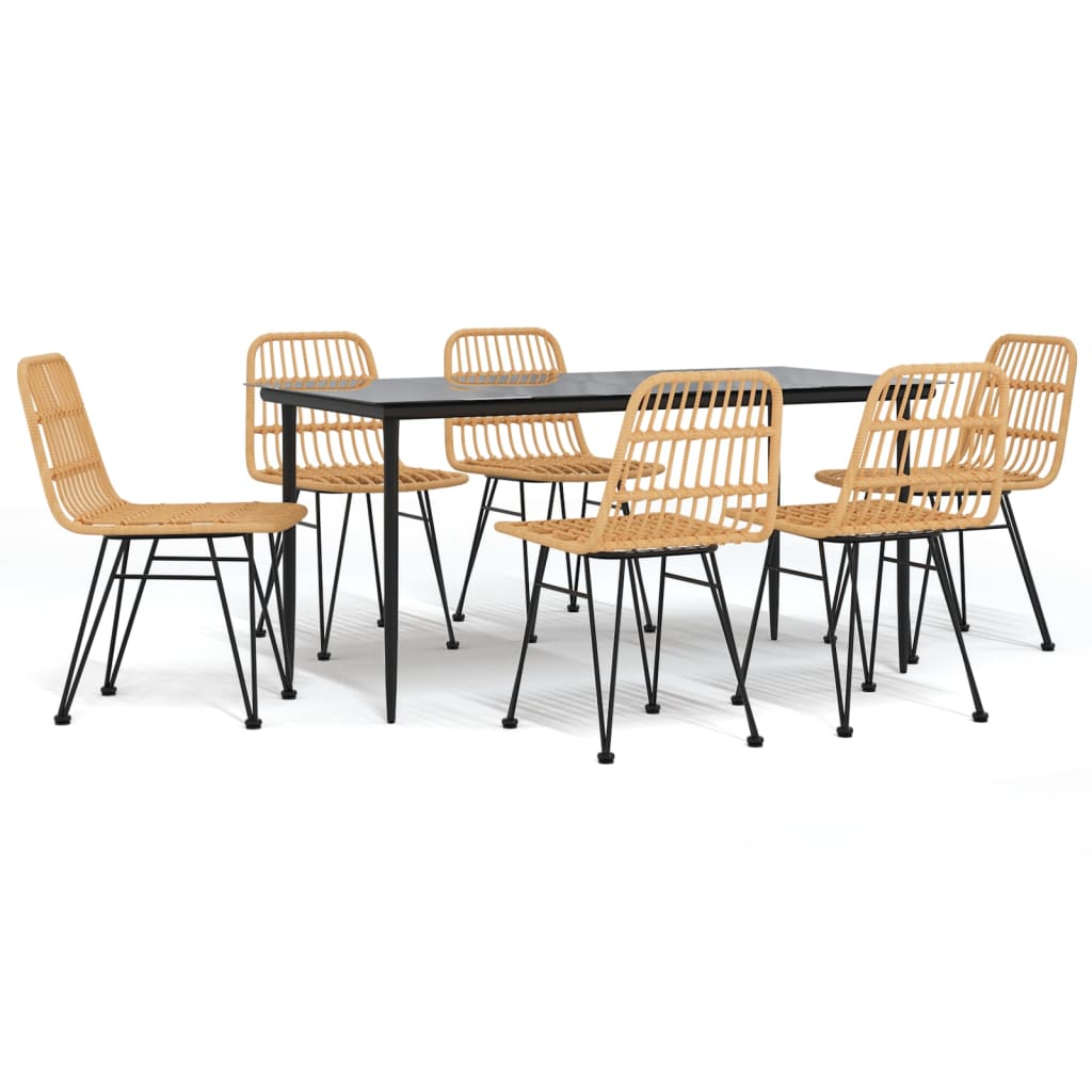 7-delige Tuinset poly rattan