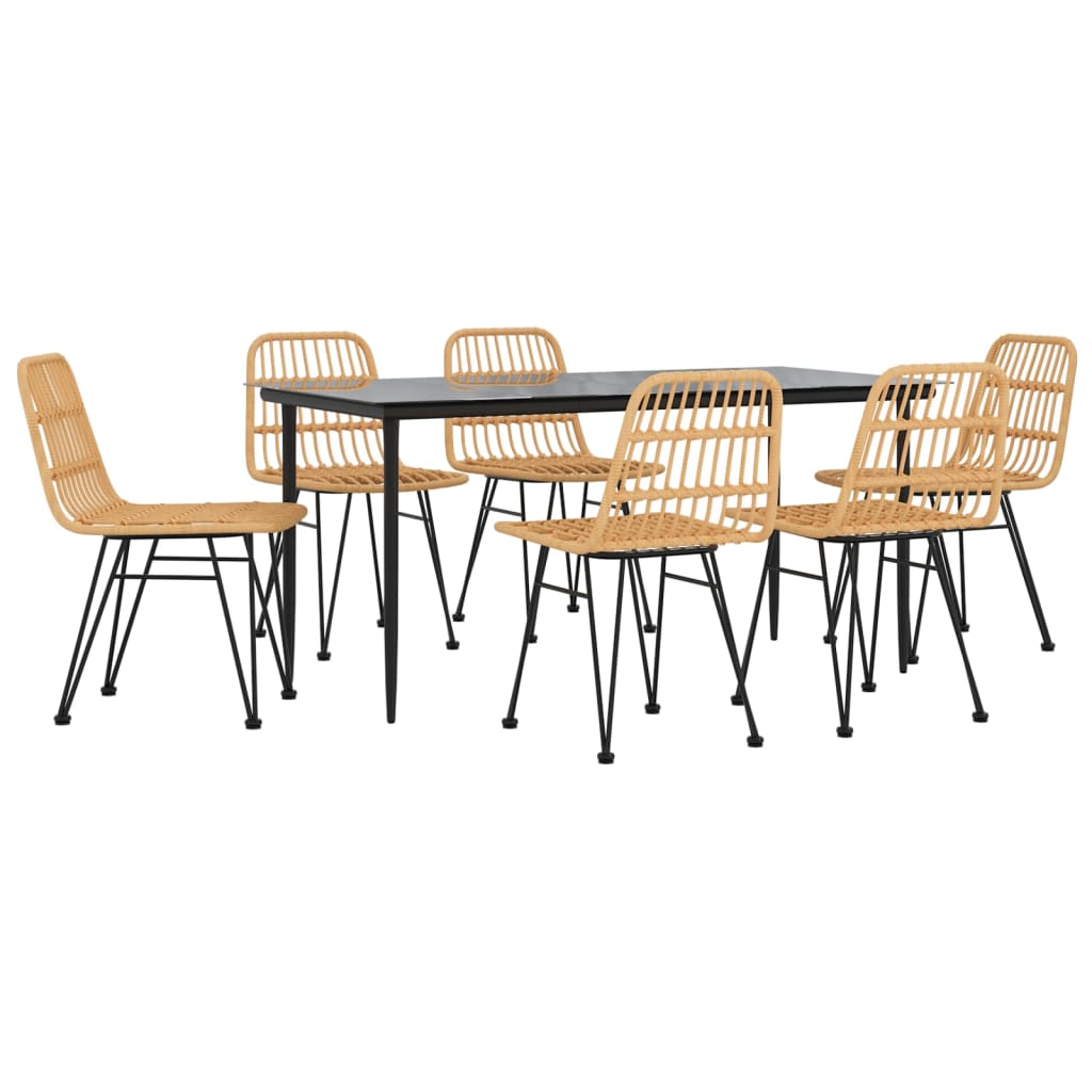 7-delige Tuinset poly rattan
