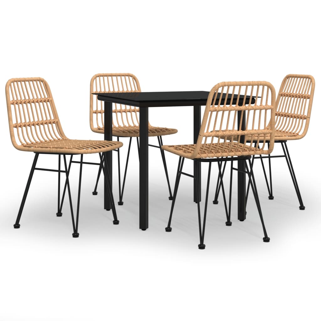 5-delige Tuinset poly rattan is nu te koop bij PeponiXL, paradijselijk wonen!