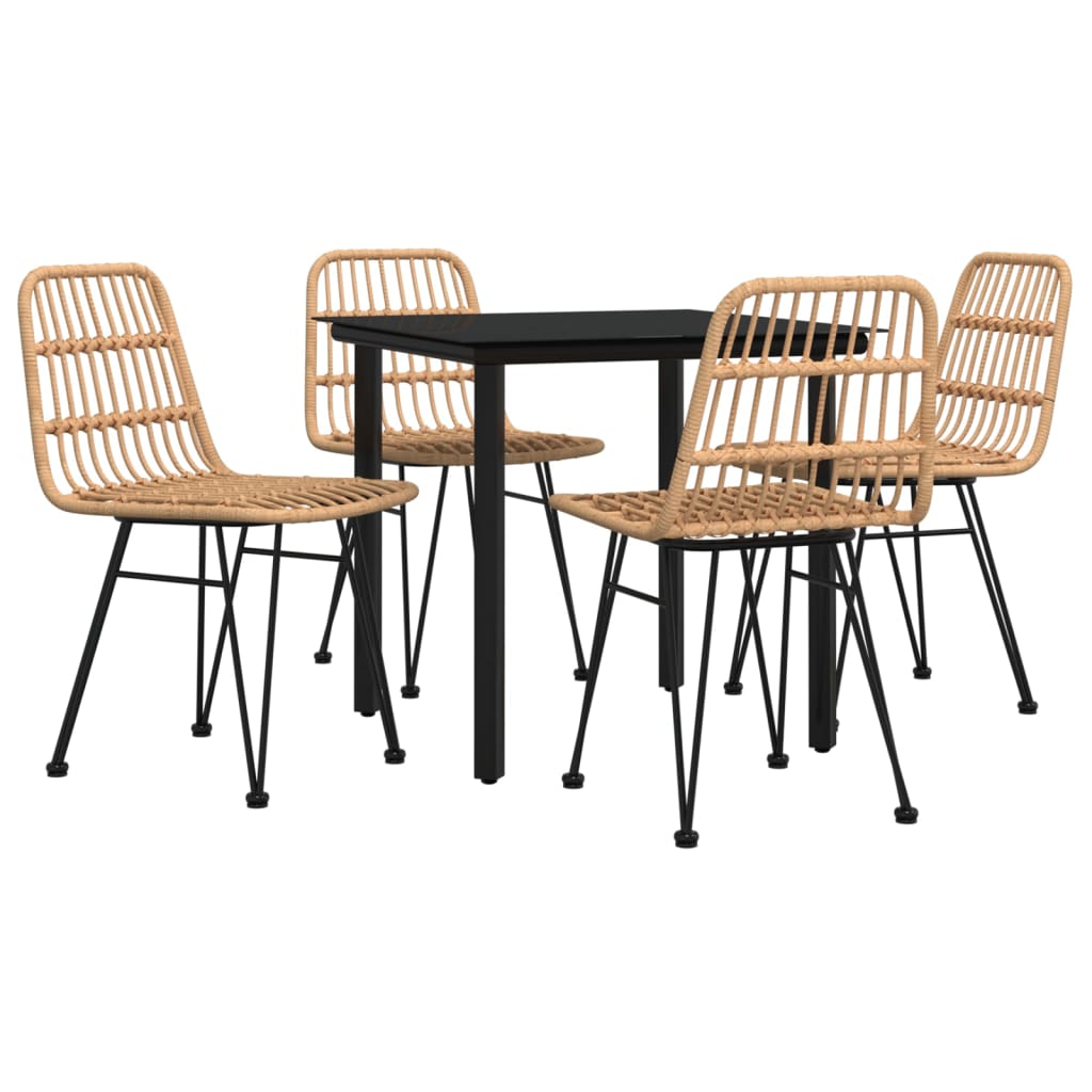 5-delige Tuinset poly rattan is nu te koop bij PeponiXL, paradijselijk wonen!