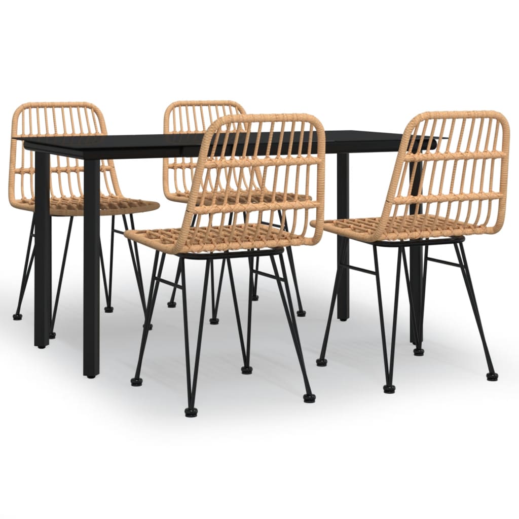 5-delige Tuinset poly rattan is nu te koop bij PeponiXL, paradijselijk wonen!