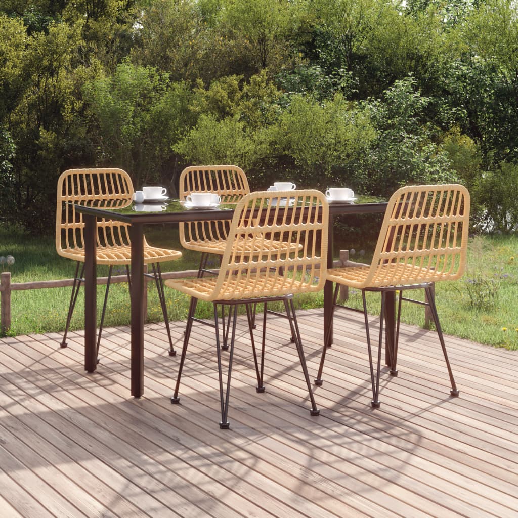 5-delige Tuinset poly rattan is nu te koop bij PeponiXL, paradijselijk wonen!