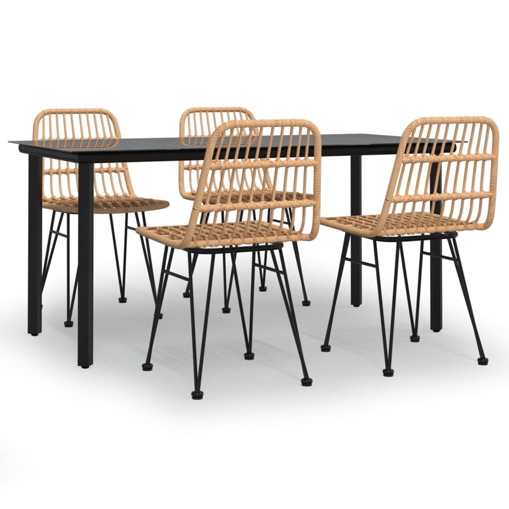 5-delige Tuinset poly rattan is nu te koop bij PeponiXL, paradijselijk wonen!