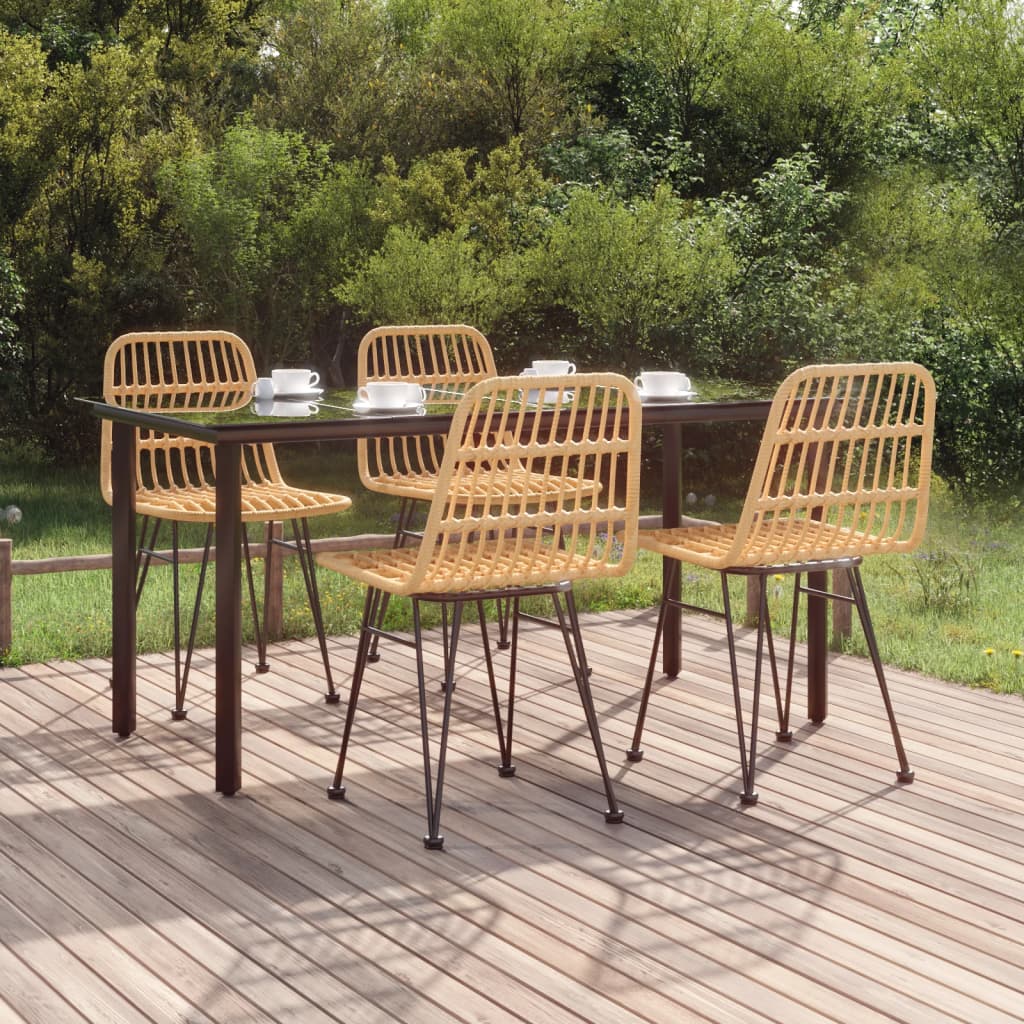 5-delige Tuinset poly rattan is nu te koop bij PeponiXL, paradijselijk wonen!