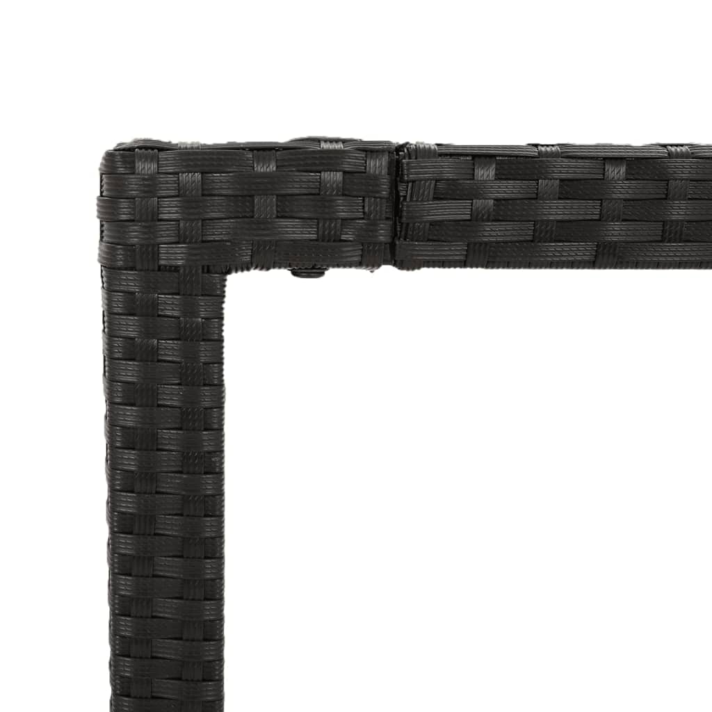 7-delige Tuinset met kussens poly rattan zwart is nu te koop bij PeponiXL, paradijselijk wonen!