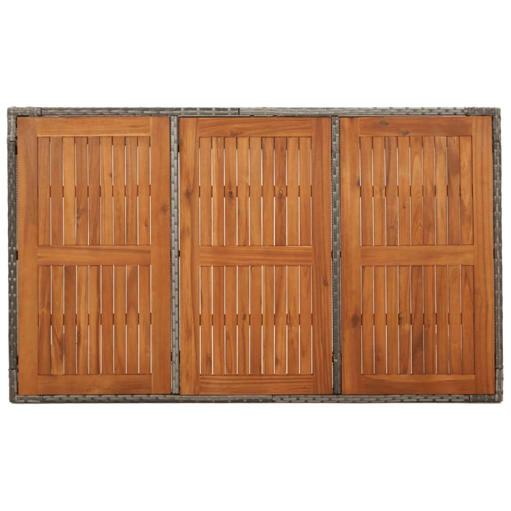5-delige Tuinset met kussens poly rattan grijs is nu te koop bij PeponiXL, paradijselijk wonen!