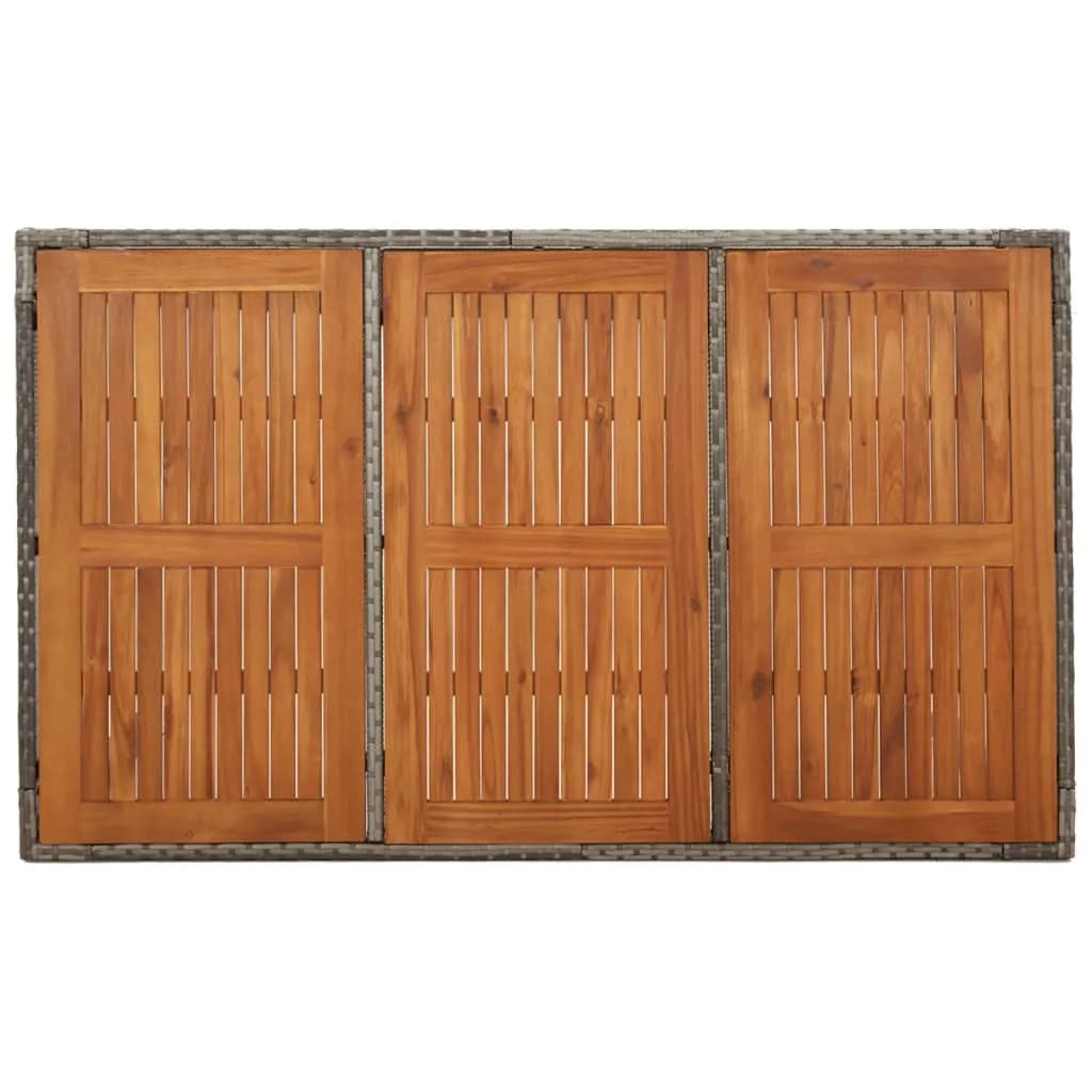 7-delige Tuinset met kussens poly rattan grijs is nu te koop bij PeponiXL, paradijselijk wonen!