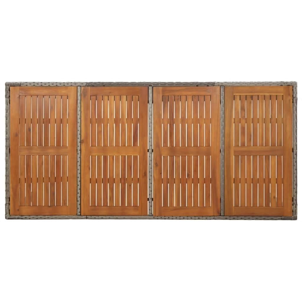 7-delige Tuinset met kussens poly rattan grijs is nu te koop bij PeponiXL, paradijselijk wonen!