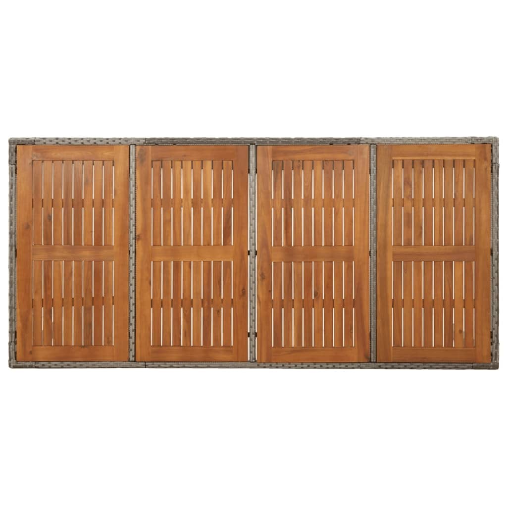 9-delige Tuinset met kussens poly rattan grijs is nu te koop bij PeponiXL, paradijselijk wonen!