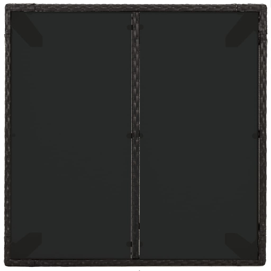 5-delige Tuinset met kussens poly rattan zwart is nu te koop bij PeponiXL, paradijselijk wonen!