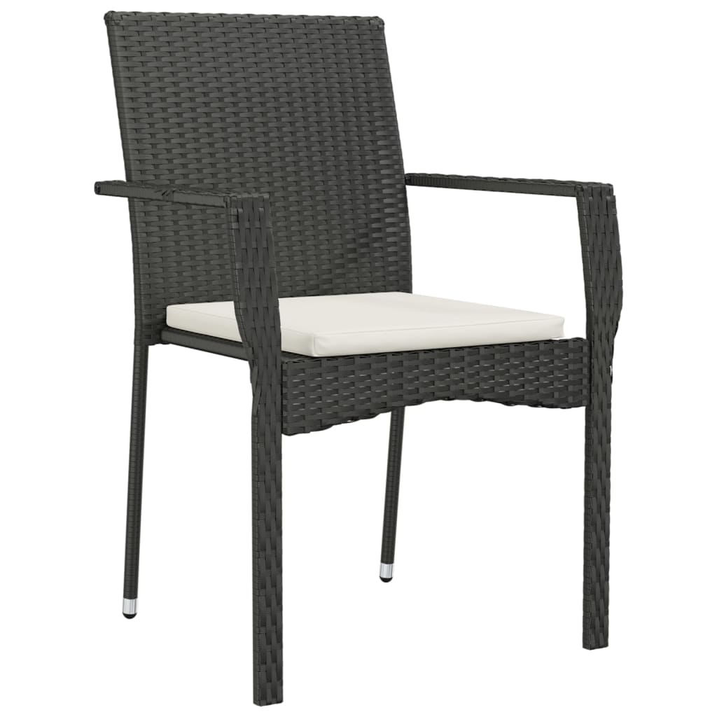 9-delige Tuinset poly rattan zwart is nu te koop bij PeponiXL, paradijselijk wonen!