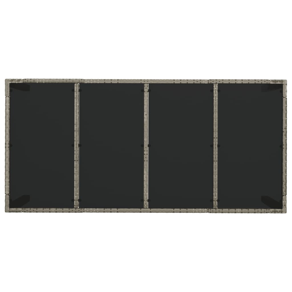 9-delige Tuinset met kussens poly rattan grijs is nu te koop bij PeponiXL, paradijselijk wonen!