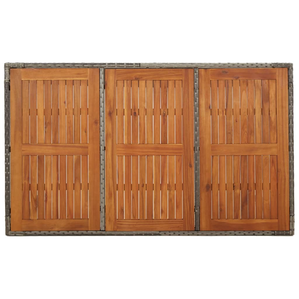 5-delige Tuinset met kussens poly rattan grijs is nu te koop bij PeponiXL, paradijselijk wonen!