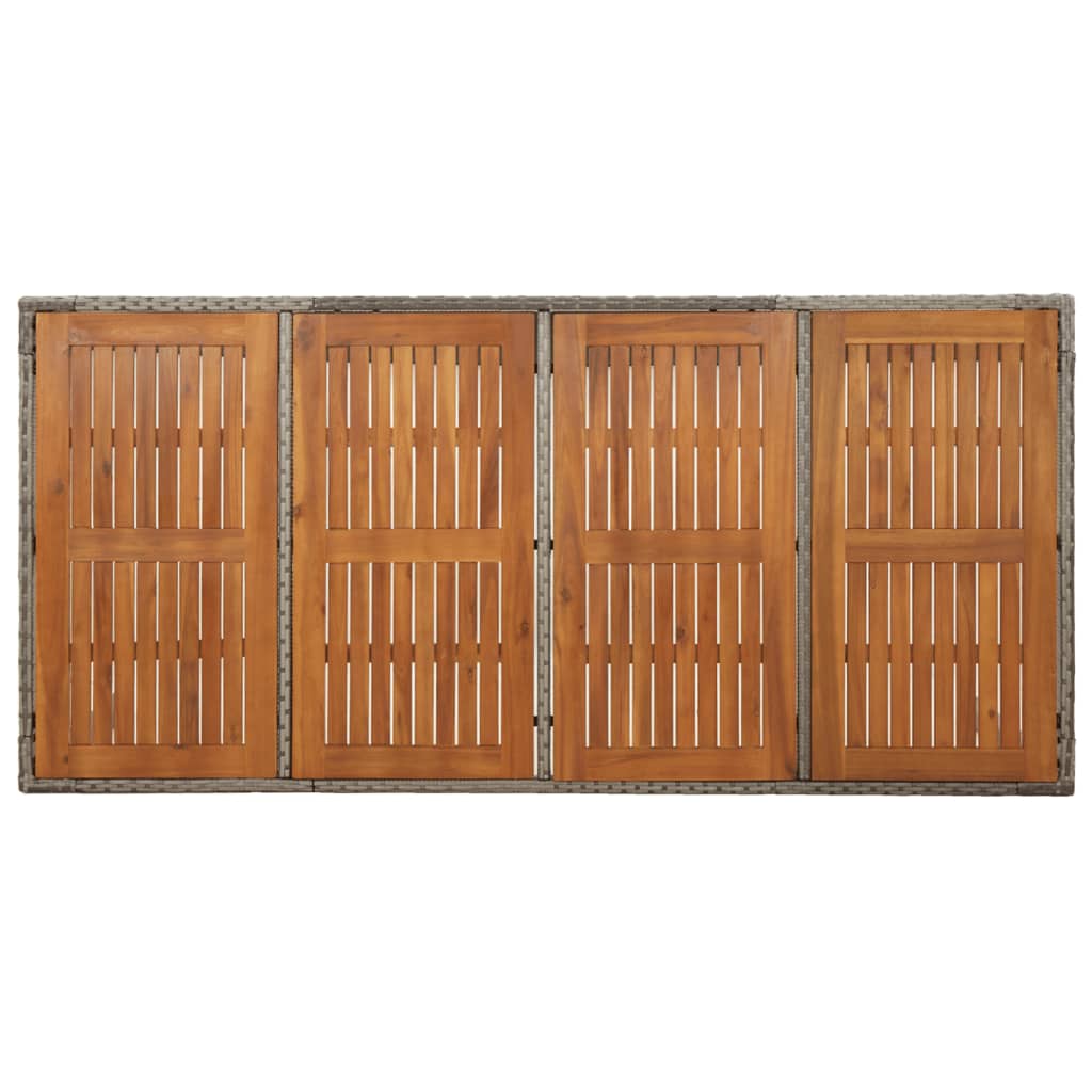 9-delige Tuinset met kussens poly rattan grijs is nu te koop bij PeponiXL, paradijselijk wonen!