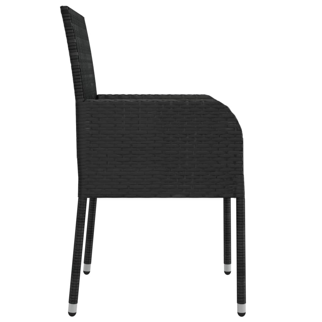 9-delige Tuinset poly rattan zwart is nu te koop bij PeponiXL, paradijselijk wonen!