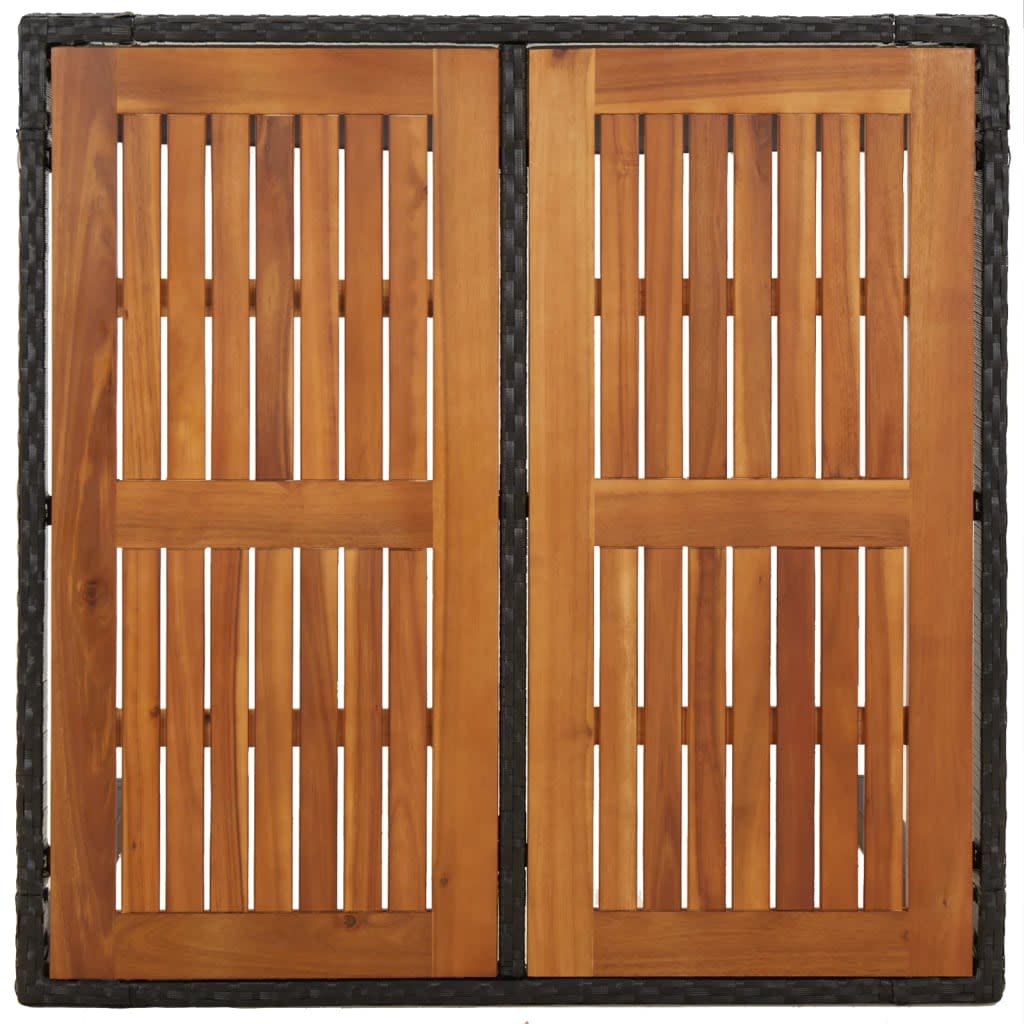 3-delige Tuinset met kussens poly rattan zwart is nu te koop bij PeponiXL, paradijselijk wonen!