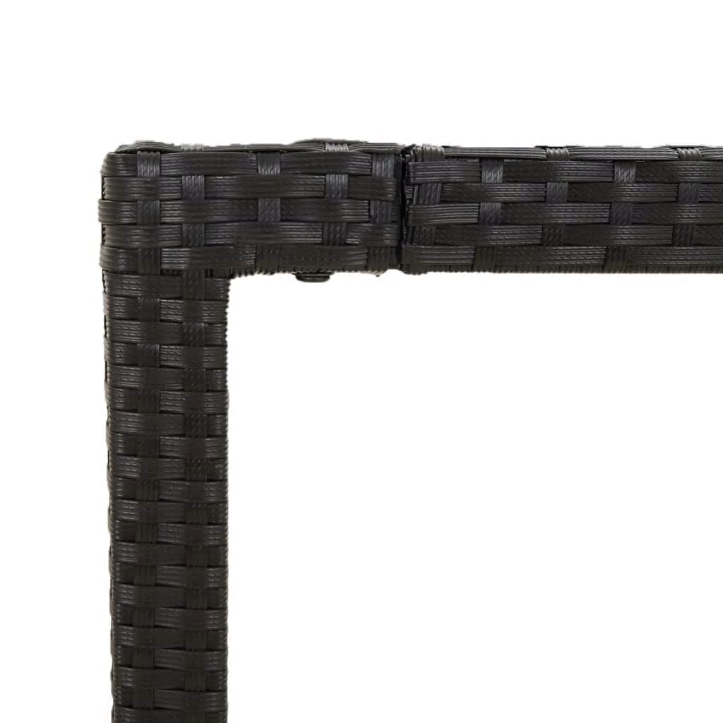 7-delige Tuinset met kussens poly rattan zwart is nu te koop bij PeponiXL, paradijselijk wonen!