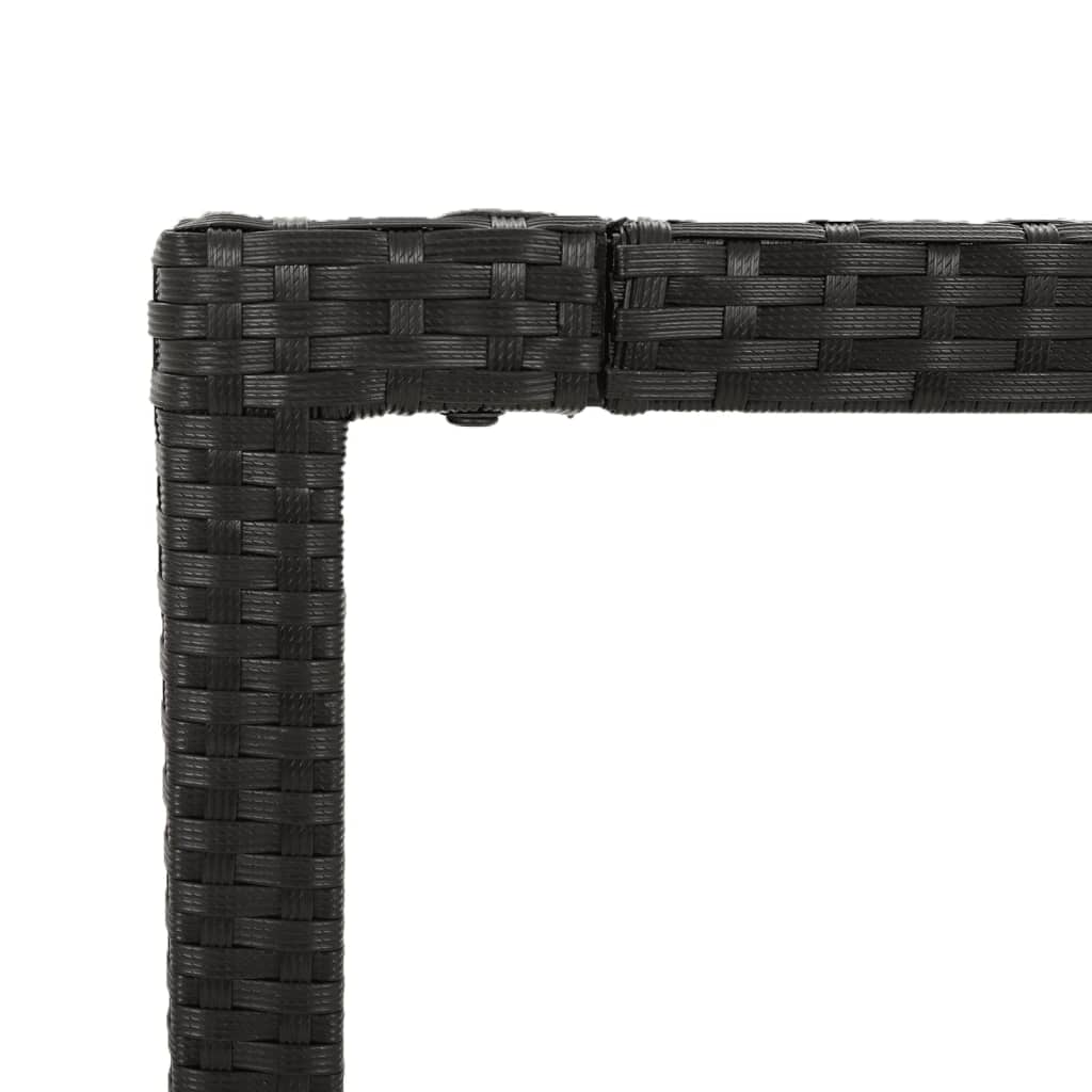 7-delige Tuinset met kussens poly rattan zwart is nu te koop bij PeponiXL, paradijselijk wonen!