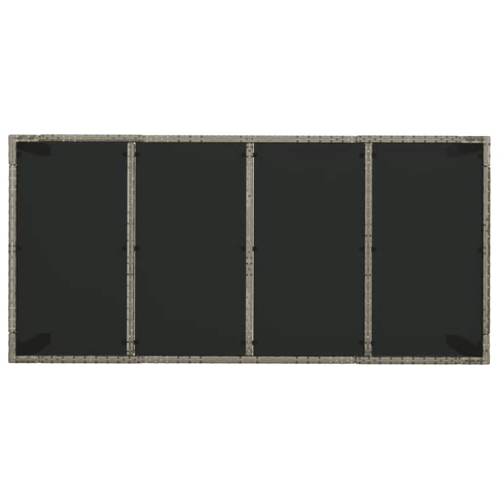 7-delige Tuinset met kussens poly rattan grijs is nu te koop bij PeponiXL, paradijselijk wonen!