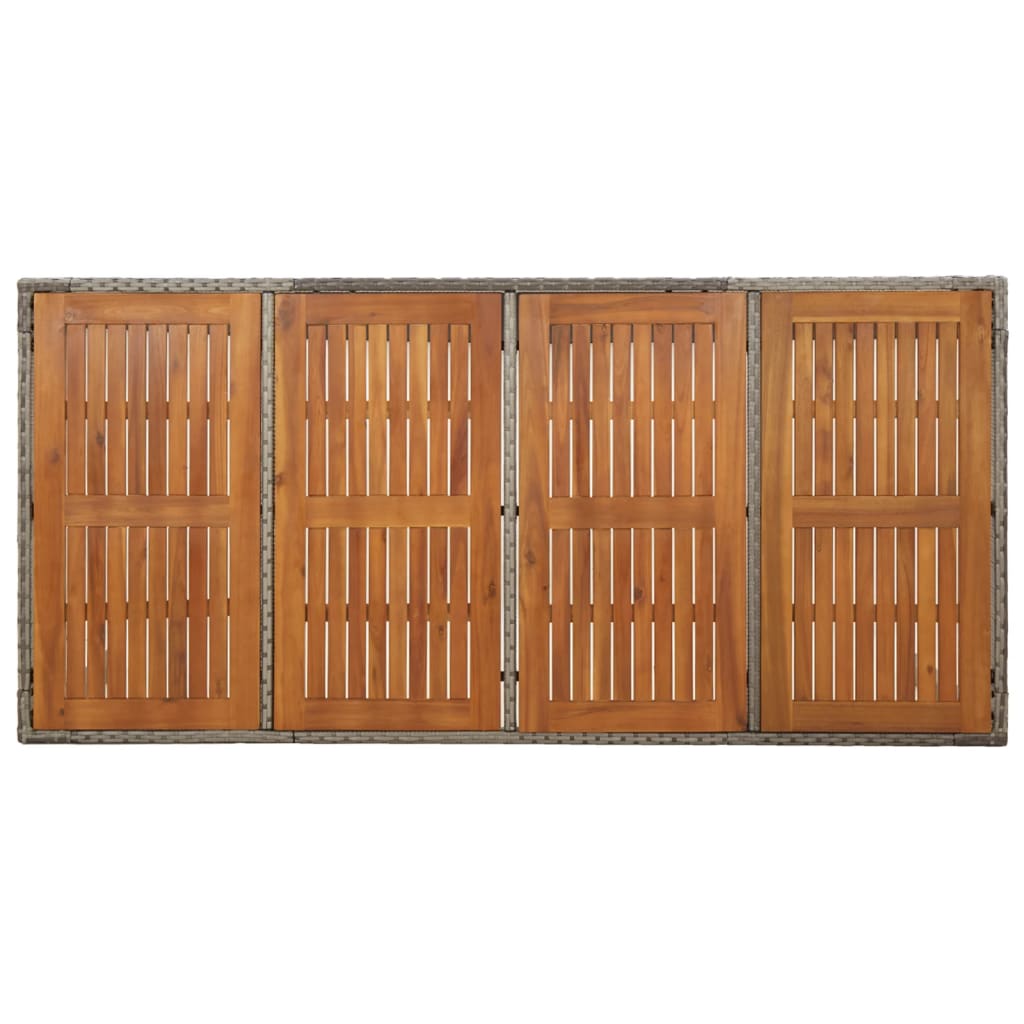 7-delige Tuinset met kussens poly rattan grijs is nu te koop bij PeponiXL, paradijselijk wonen!
